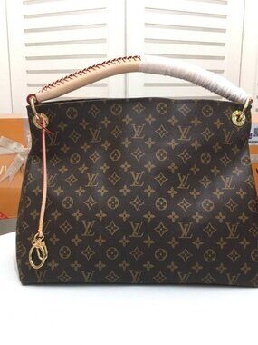 AUTHENTIC Louis Vuitton DAMIER EBENE ARTSY MM bag-1